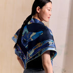 HM The Story 90 CM Dark Blue Cashmere and Silk 293063