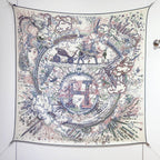 HM Connecting 140 CM White Colorful Cashmere and Silk 293096