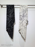 CC 25 Scarf 140CM Black Cashmere 293077