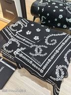 CC 25  Scarf 140CM Black Cashmere 293090