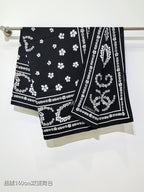 CC 25  Scarf 140CM Black Cashmere 293090