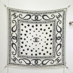 CC 25  Scarf 140CM White Cashmere 293091