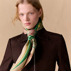 HM Eternal Bouquet 90 CM Beige Colorful Cashmere and Silk 293073