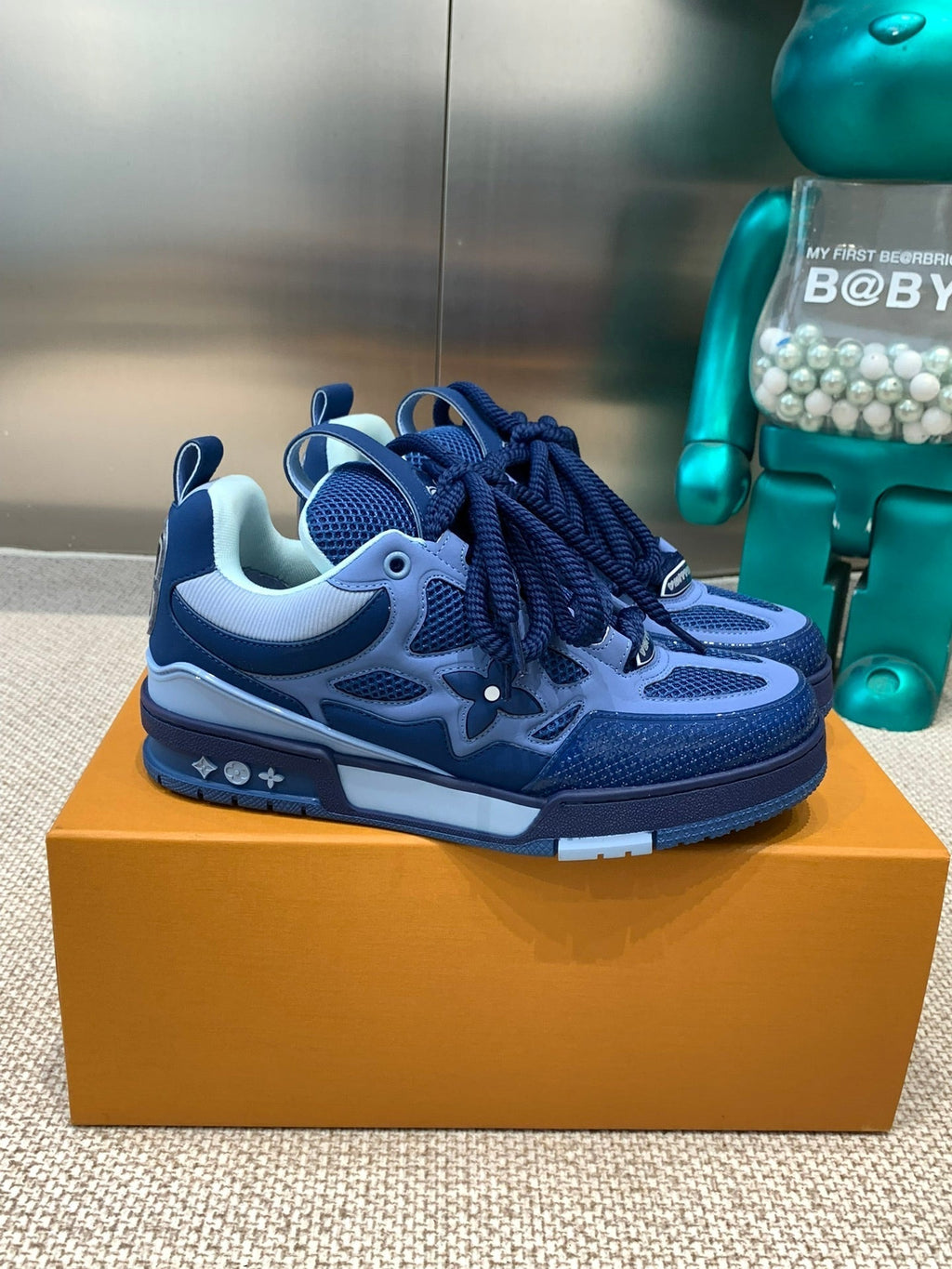 LV Skate Sneaker Dark Blue Cowhide