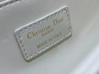 MY CD 24 TOP HANDLE BAG WHITE LAMBSKIN