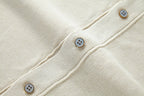 LV Embossed Safari Monogram T Shirt Beige Cotton Knit