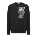 CD Embroidered Logo Sweater Black Wool Cotton