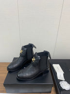 CC Short Boots 45mm Black Lambskin