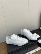 CC Sneaker 15mm White Lambskin