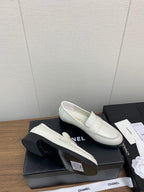 CC Moccasins 25mm White Lambskin