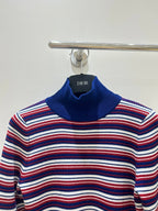 Celine 25 Striped Sweater Red Blue White Wool 308020