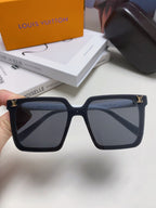 SQUARE SUNGLASS 581369 IN WHITE ACETATE