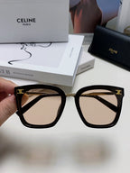 TRIOMPHE SUNGLASSES 548589 IN BLACK ACETATE GRADIENT SMOKE LENSES