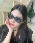 TRIOMPHE SUNGLASSES 548602 IN BLACK ACETATE