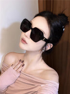 TRIOMPHE SUNGLASSES 552772 IN BLACK ACETATE