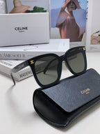 TRIOMPHE SUNGLASSES 552776 IN BLACK ACETATE TEXT LOGO