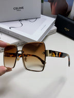 TRIOMPHE SQUARE SUNGLASSES 552781 IN HAVANA ACETATE
