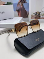 TRIOMPHE SQUARE SUNGLASSES 552781 IN HAVANA ACETATE