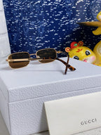 RECTANGULAR FRAME SUNGLASSES GG1457S IN METAL