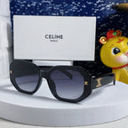 TRIOMPHE SQUARE SUNGLASS  566743 IN BLACK ACETATE GRADIENT SMOKE LENSES