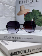 SQUARE FRAME SUNGLASSES 570217 IN METAL