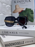 SQUARE FRAME SUNGLASSES 570231 IN ACETATE AND METAL
