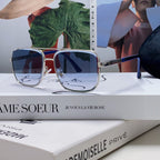 SQUARE FRAME SUNGLASSES 576880 IN METAL