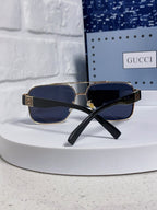 SQUARE FRAME SUNGLASSES 576906 IN METAL