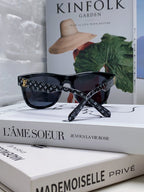 MONOGRAM SUNGLASS 581386 IN BLACK ACETATE FRAME