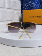GOLDEN MASK SUNGLASSES 582734 IN GOLD METAL GREY SMOKE LENSES