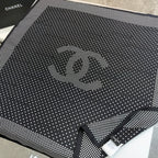 CC Square Scarf 90 CM In Black White Polka Dot  288719