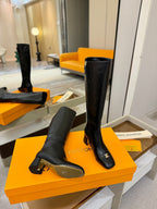 LV  High Boots 55 Black Sheepskin 573731