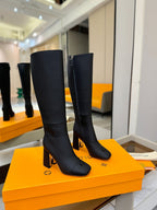 LV  High Boots 85 Black Calfskin 573738