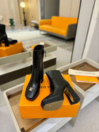 LV Ankle Boots 110 Black Sheepskin 573725
