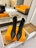 LV 25 Runway Ankle Boots 90 Black Calfskin 573863