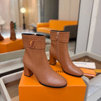 LV Ankle Boots 75 Camel Sheepskin 573726