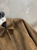 Loewe 2025 Leather Jacket Khaki Brown Cashmere