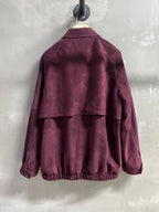 Miu Miu 2025 Jacket Burgundy Sheepskin Suede