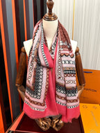 SCARF 200 CM IN COLORFUL CASHMERE 394890