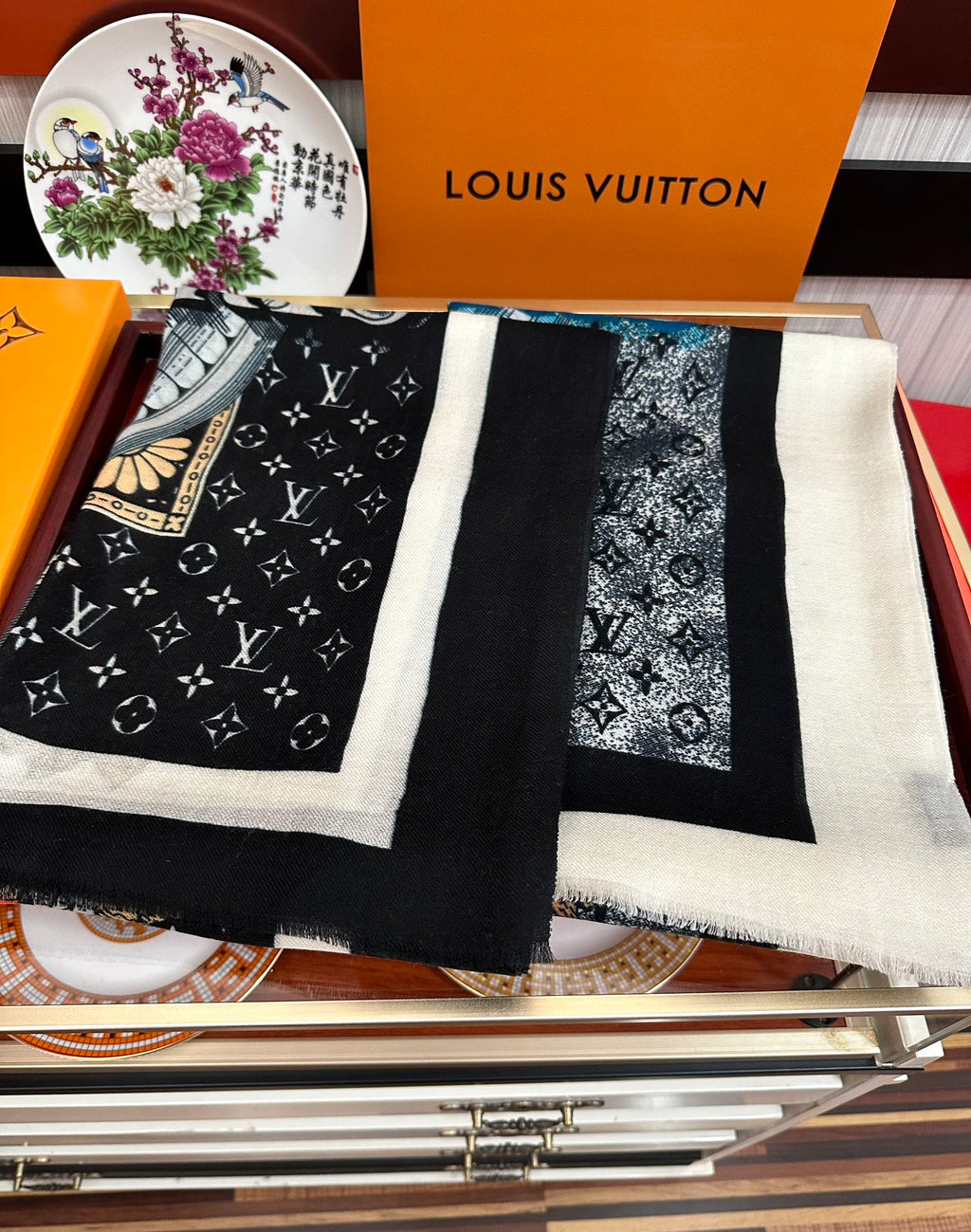 SCARF MALLES MERVEILLEUSES 200 CM IN COLORFUL CASHMERE 400066