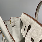 HM Birkin 20cm Pearl Gray Togo Leather Gold Hardware