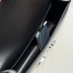 HM Constance Elan 24cm Bag Black Box Calfskin Silver Hardware