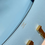 HM Constance Elan 24cm Bag Cloud Blue Epsom Leather Gold Hardware