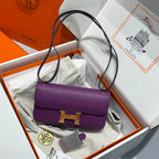 HM Constance Elan 24 Midnight Purple Epsom Gold Hardware 237344
