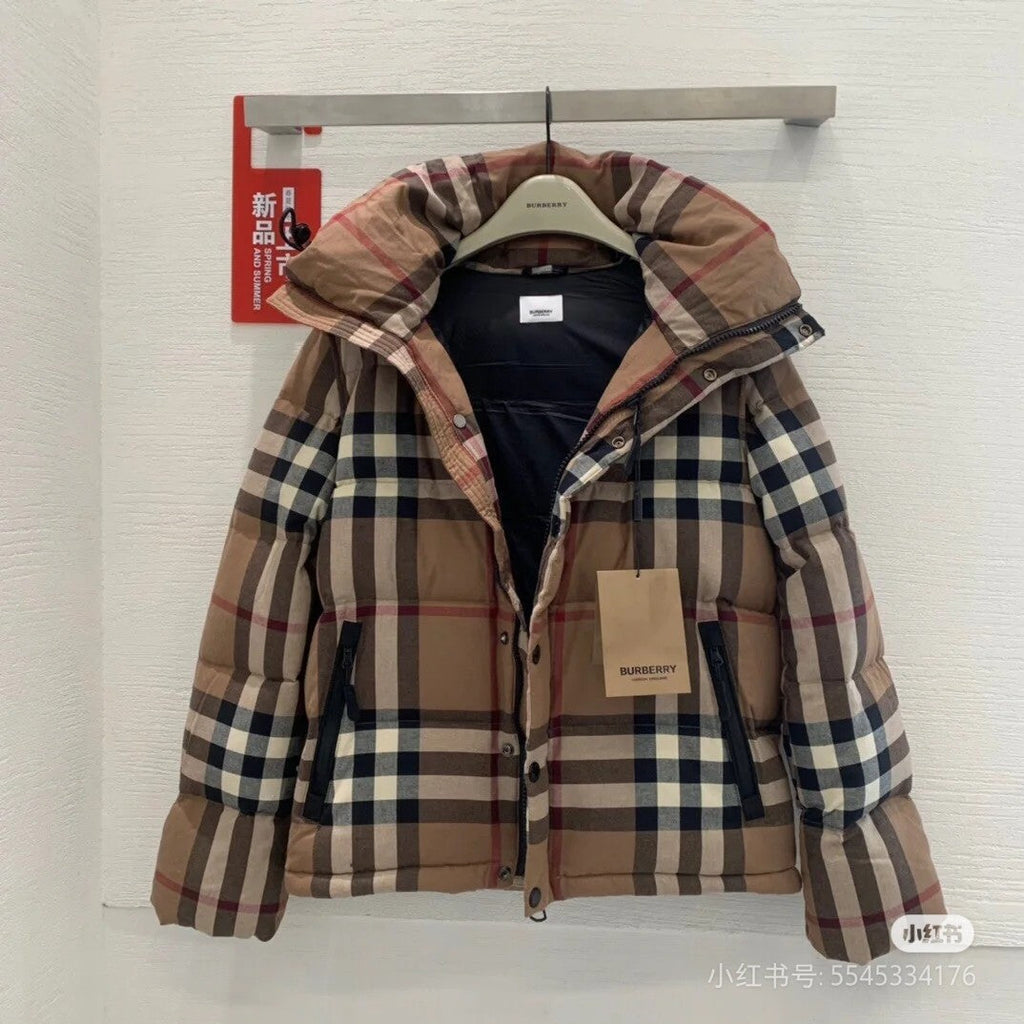 Bur 25 Down Jackets Brown Cotton 291393