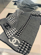 CC Scarf 190CM In Grey White Cashmere 424835