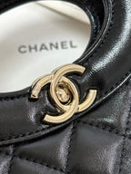 CC 25P Mini 31 Bag Black Waxed Sheepskin Gold Hardware 243582