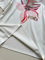 Fendi Orchid T-shirt White Cotton