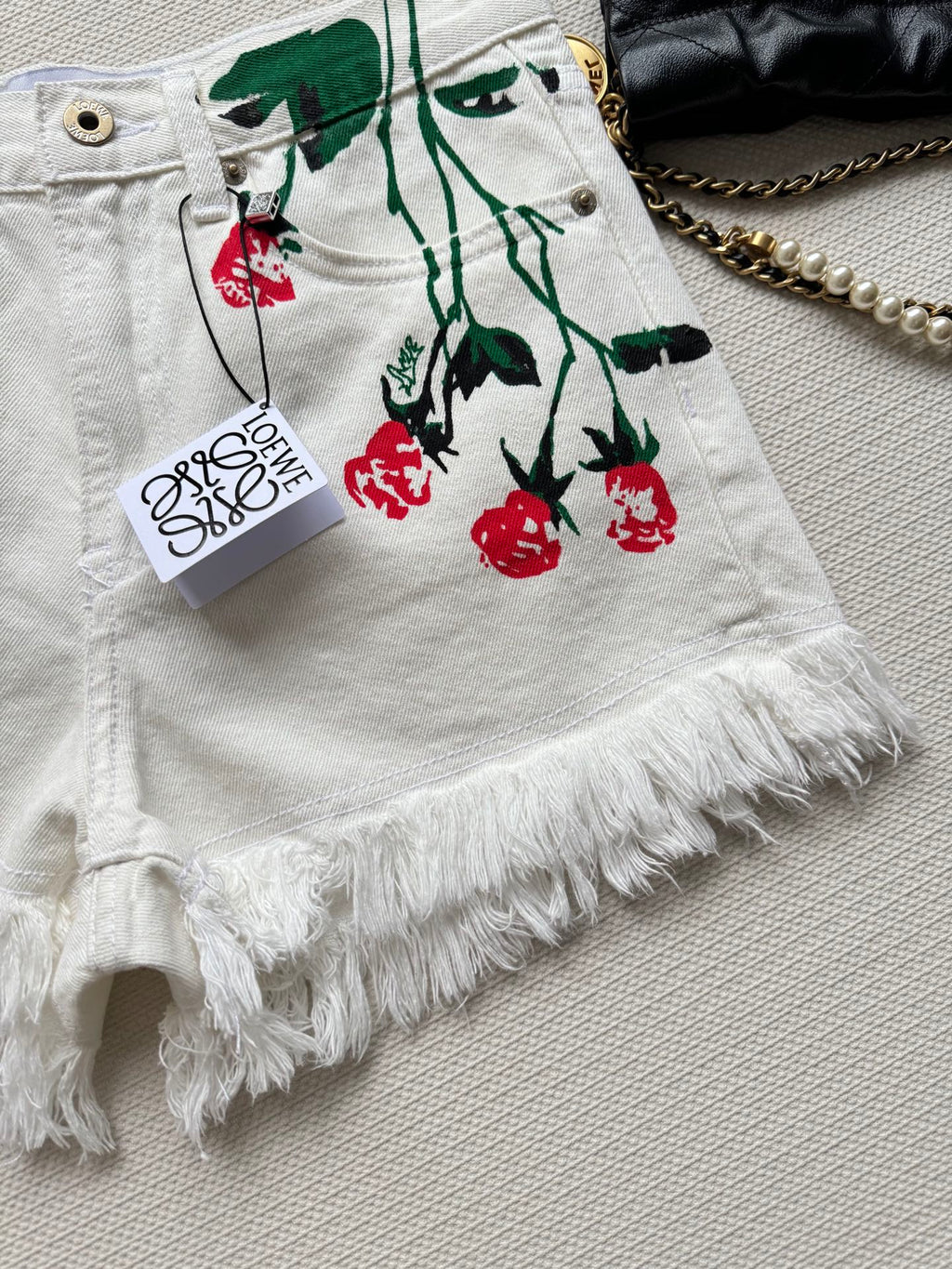 Loewe 25 Short White Cotton