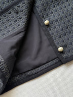 CD 25 Crew Neck Jacket Black Polyester Nylon